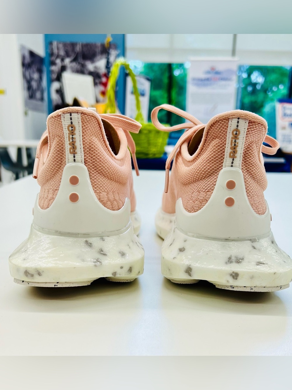 RATIO Wms. Sz 8. Light Pink Women's Knit Sneaker - Breathable Casual Comfort - Picture 4 of 10